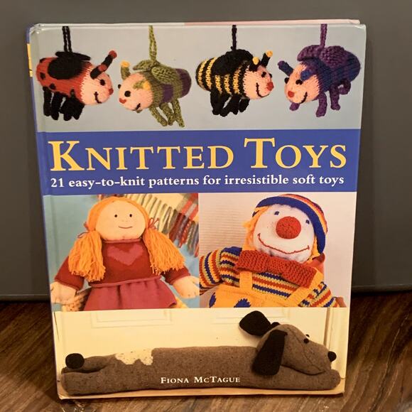 Knitted Toys Knitting Patterns Book Fiona Mctague - Picture 1 of 11